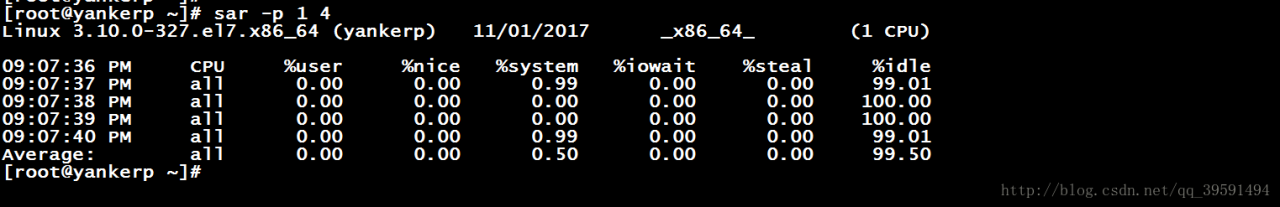 详解mpstat、iostat、sar、vmstat命令的使用